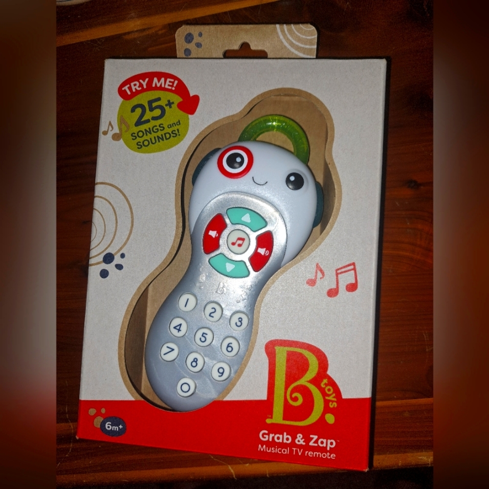 B Toys Grab & Zap Musical TV Remote